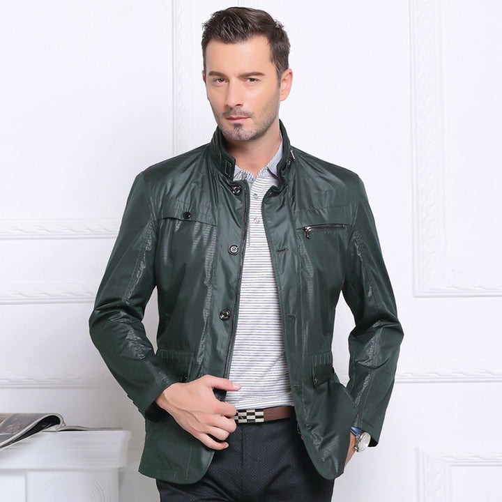 Herren Leichte Fieldjacke im City-Utility-Stil mit Stehkragen – Taviero