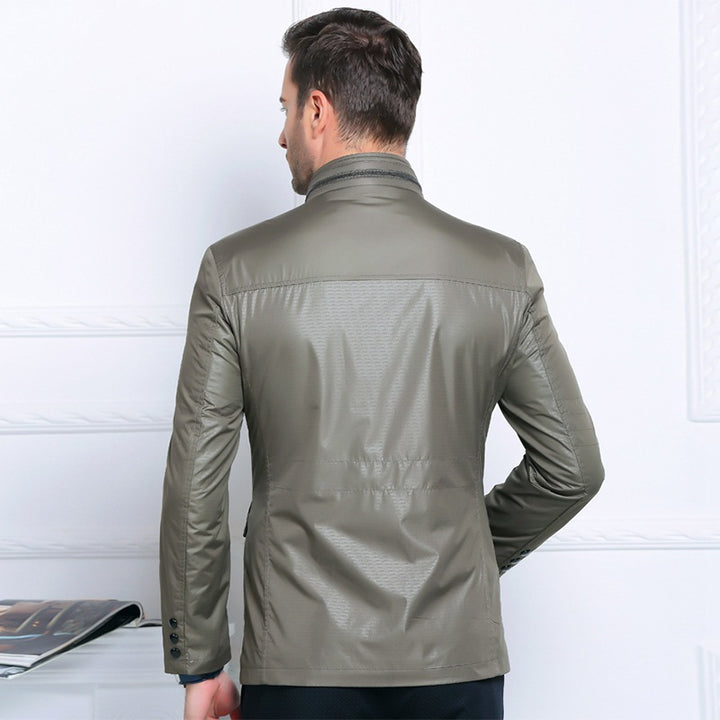 Herren Leichte Fieldjacke im City-Utility-Stil mit Stehkragen – Taviero
