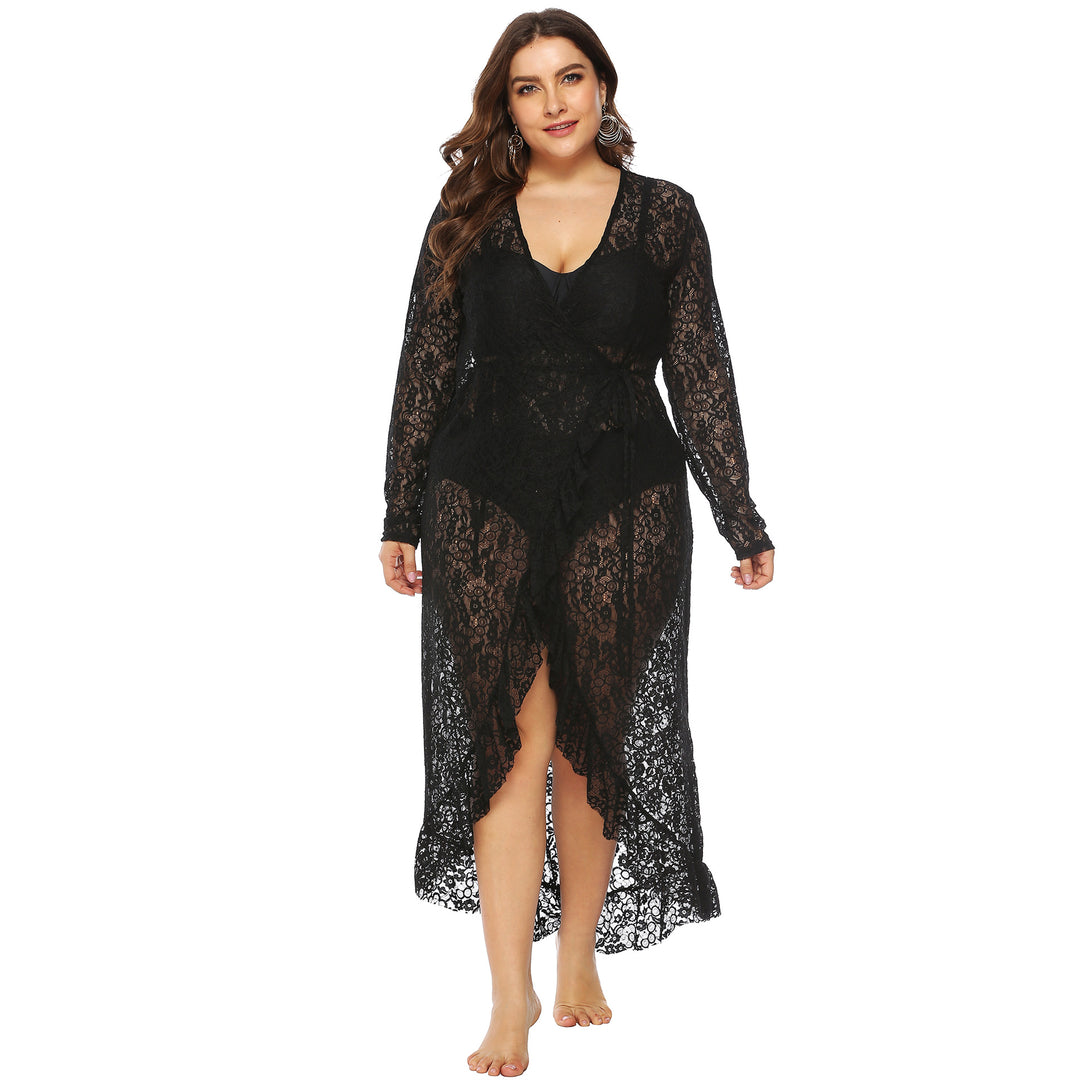 Damen eleganter Spitzen-Strandüberwurf Echo Archiv