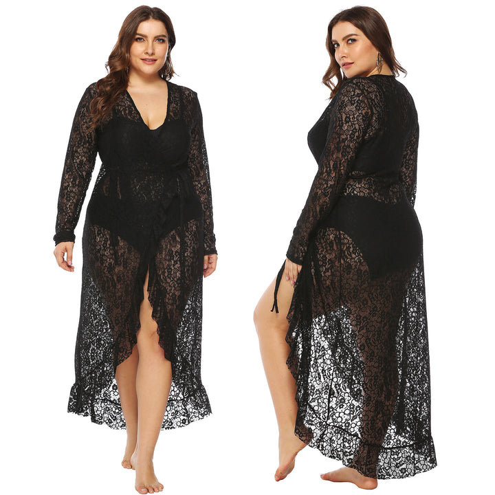 Damen eleganter Spitzen-Strandüberwurf Echo Archiv
