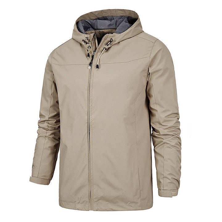 Herren Ultraleichter Ripstop-Kapuzenblouson mit wind- und wasserabweisender Membran Echo Archiv