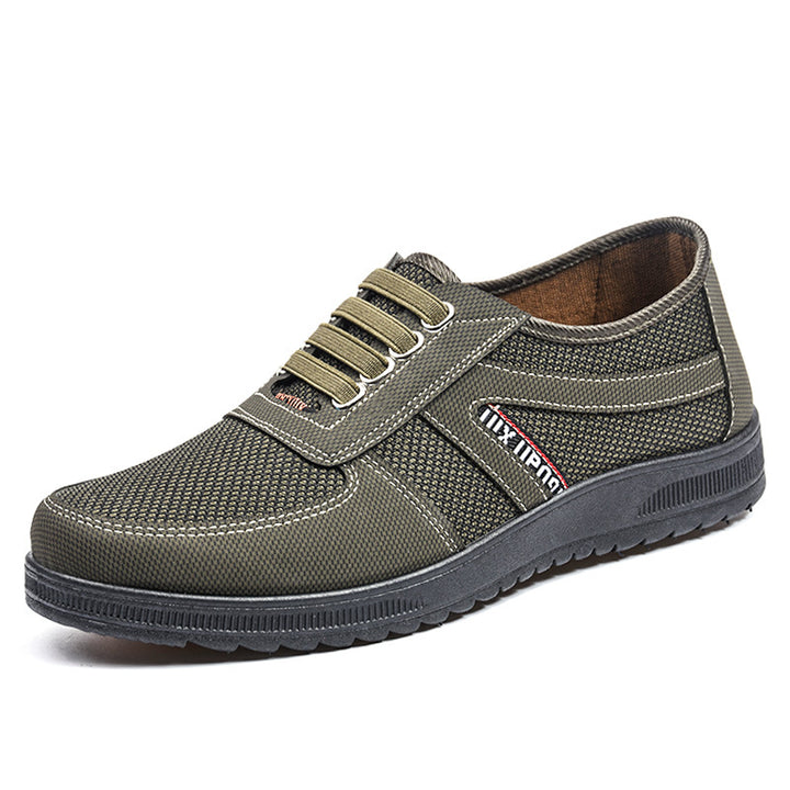 Herren nan atmungsaktiver Freizeit-Sneaker mit Mesh-Textiloberseite, gepolstertem Komfortfußbett und griffiger rutschfester Gummilaufsohle Echo Archiv