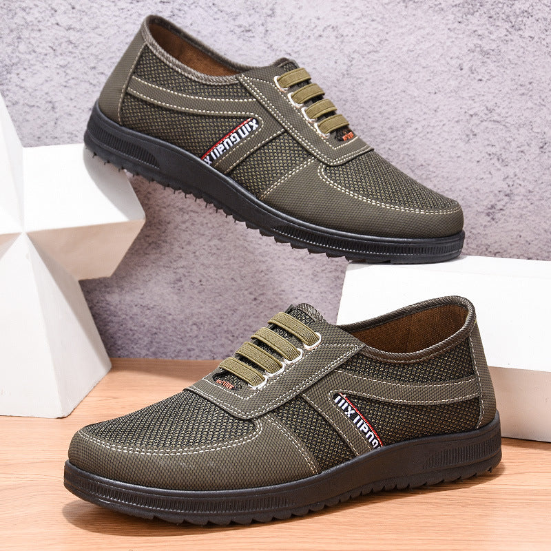 Herren nan atmungsaktiver Freizeit-Sneaker mit Mesh-Textiloberseite, gepolstertem Komfortfußbett und griffiger rutschfester Gummilaufsohle Echo Archiv