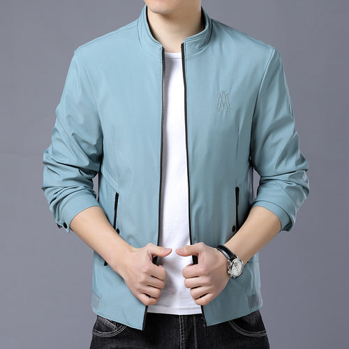 Herren modische Übergangsjacke mit modernem Schnitt und eleganten Taschen Echoarchiv