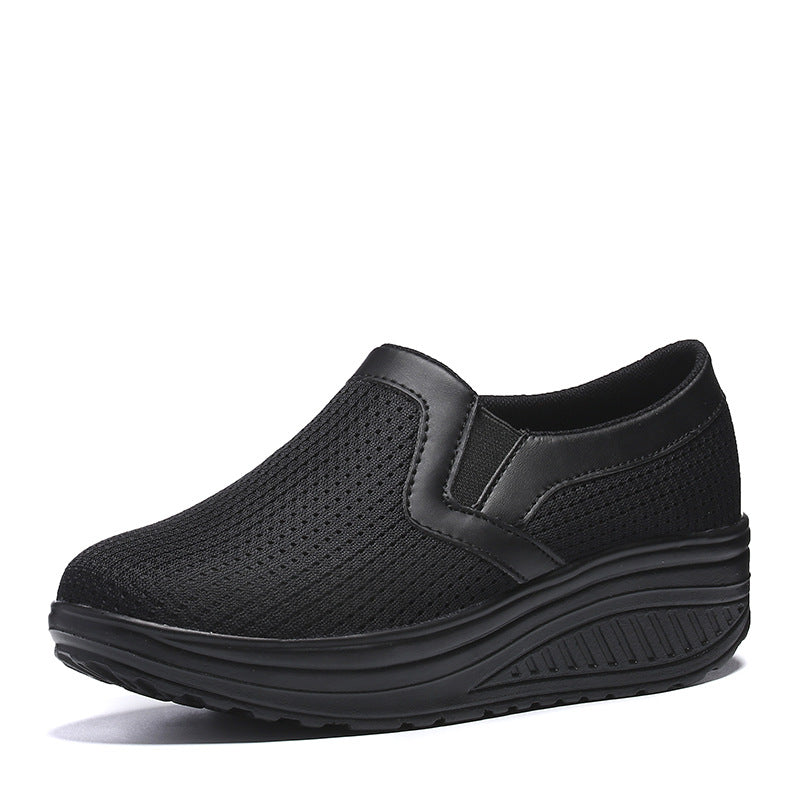 Damen nan komfortabler Schlupf-Sneaker aus luftiger Netzstruktur mit dämpfender Keilsohle Echo Archiv