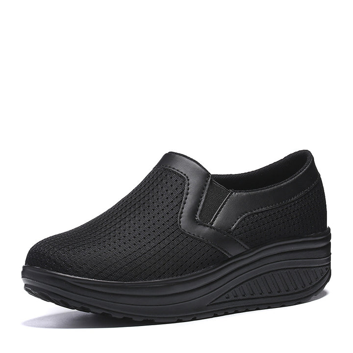 Damen nan komfortabler Schlupf-Sneaker aus luftiger Netzstruktur mit dämpfender Keilsohle Echo Archiv