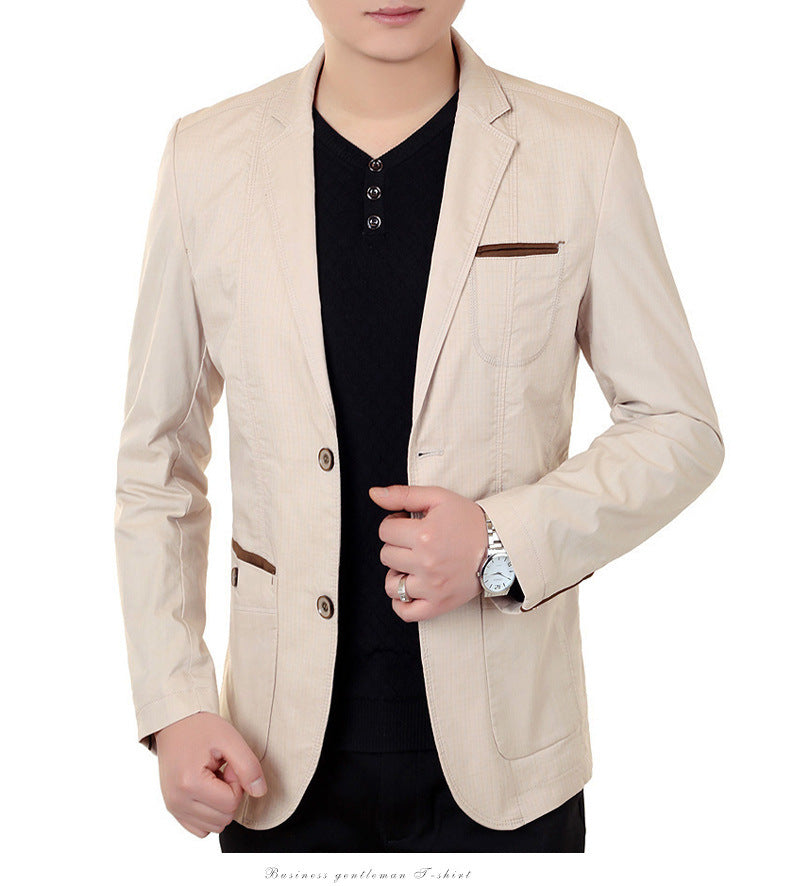Herren Glencheck-Sakko Slim Fit aus Wollmischung mit dezentem Overcheck – Tianoro