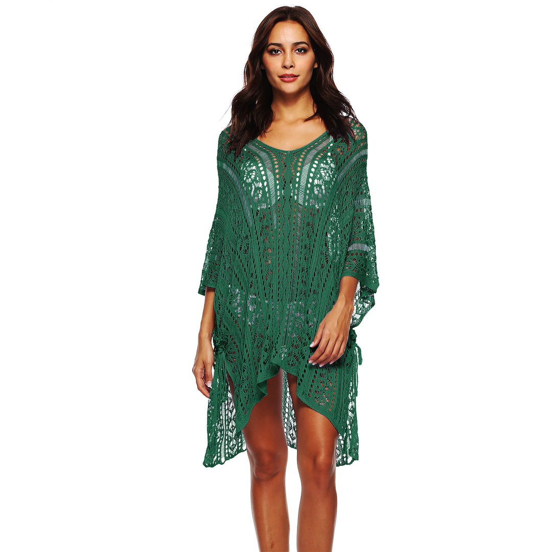 Damen Häkel-Strandtunika mit elegantem Schnitt und durchbrochenen Details Echo Archiv