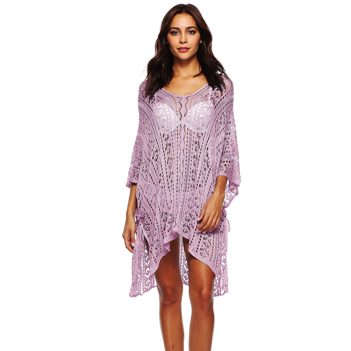Damen Häkel-Strandtunika mit elegantem Schnitt und durchbrochenen Details Echo Archiv