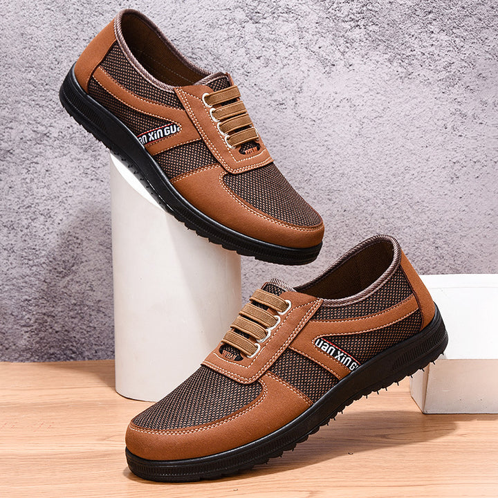 Herren nan atmungsaktiver Freizeit-Sneaker mit Mesh-Textiloberseite, gepolstertem Komfortfußbett und griffiger rutschfester Gummilaufsohle Echo Archiv