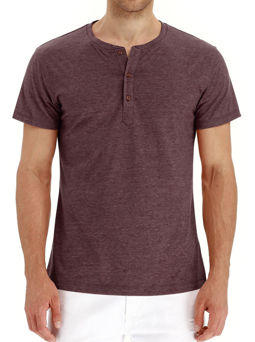 Herren Kurzarmshirt mit innovativem Knopfdesign Echoarchiv