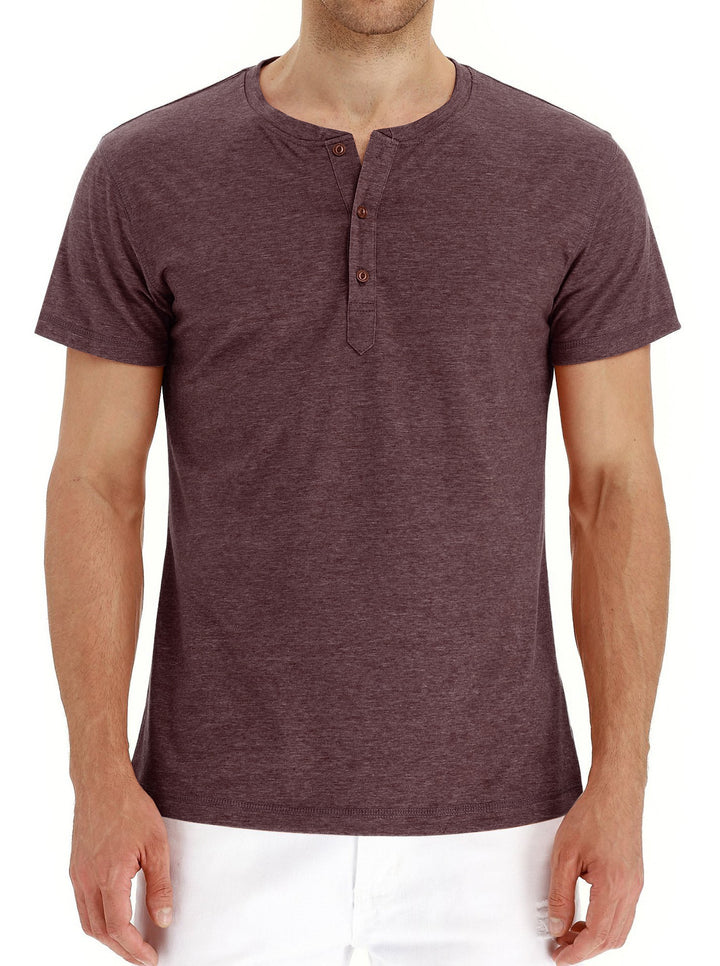 Herren Kurzarmshirt mit innovativem Knopfdesign Echoarchiv