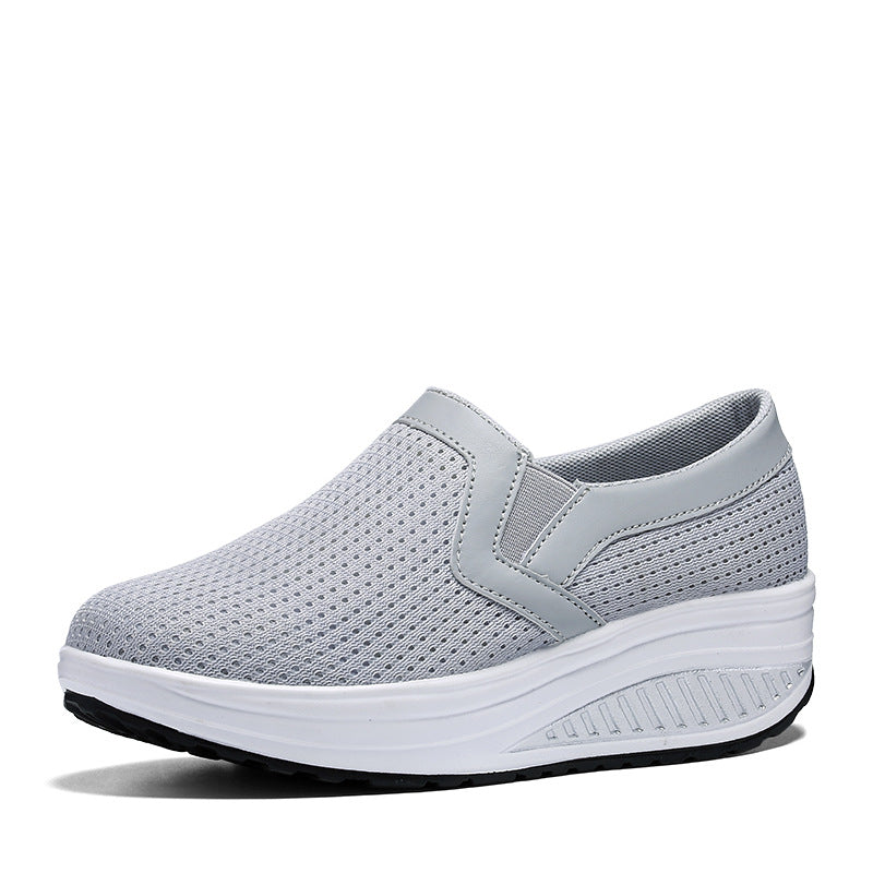 Damen nan komfortabler Schlupf-Sneaker aus luftiger Netzstruktur mit dämpfender Keilsohle Echo Archiv