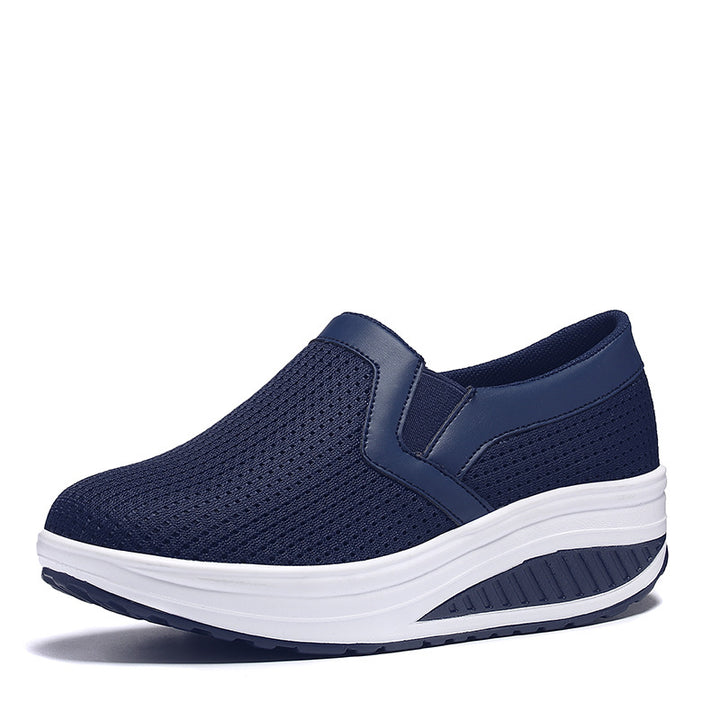 Damen nan komfortabler Schlupf-Sneaker aus luftiger Netzstruktur mit dämpfender Keilsohle Echo Archiv