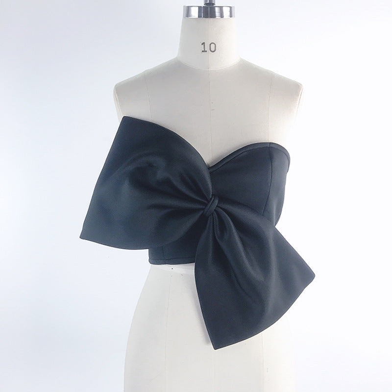 Damen Cropped Top mit dekorativem Schleifen-Design Echo Archiv
