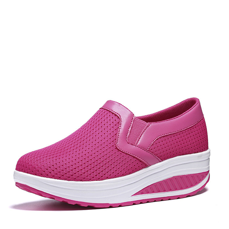 Damen nan komfortabler Schlupf-Sneaker aus luftiger Netzstruktur mit dämpfender Keilsohle Echo Archiv