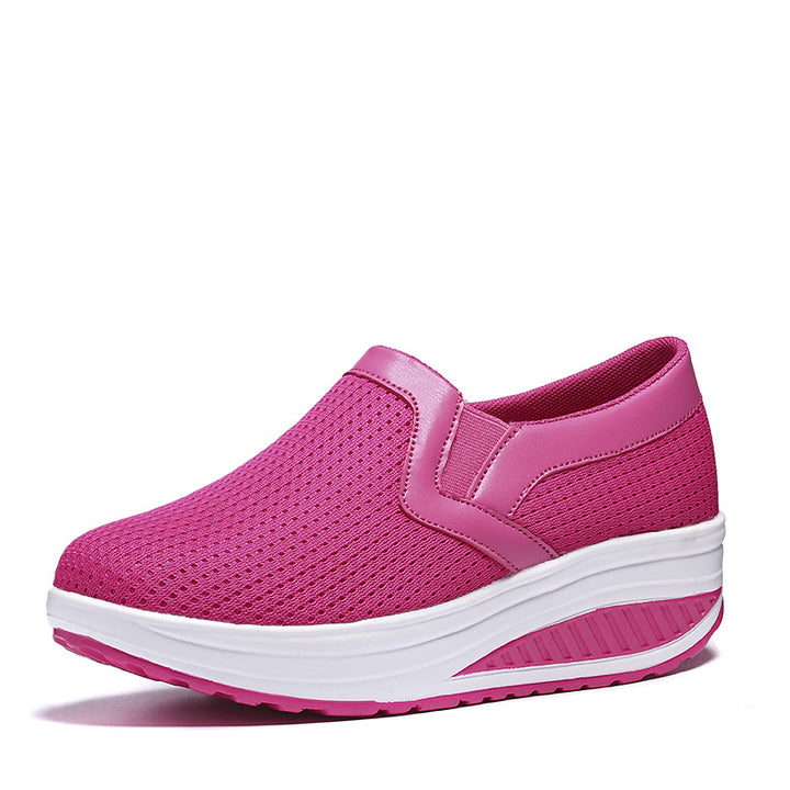 Damen nan komfortabler Schlupf-Sneaker aus luftiger Netzstruktur mit dämpfender Keilsohle Echo Archiv