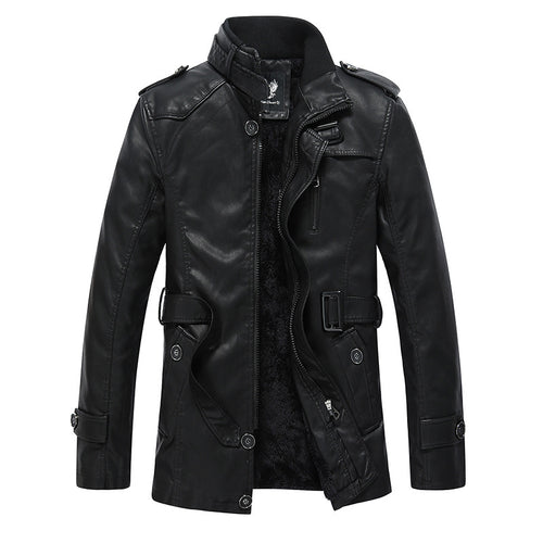 Herren Kunstlederjacke mit weichem Innenfutter Echoarchiv