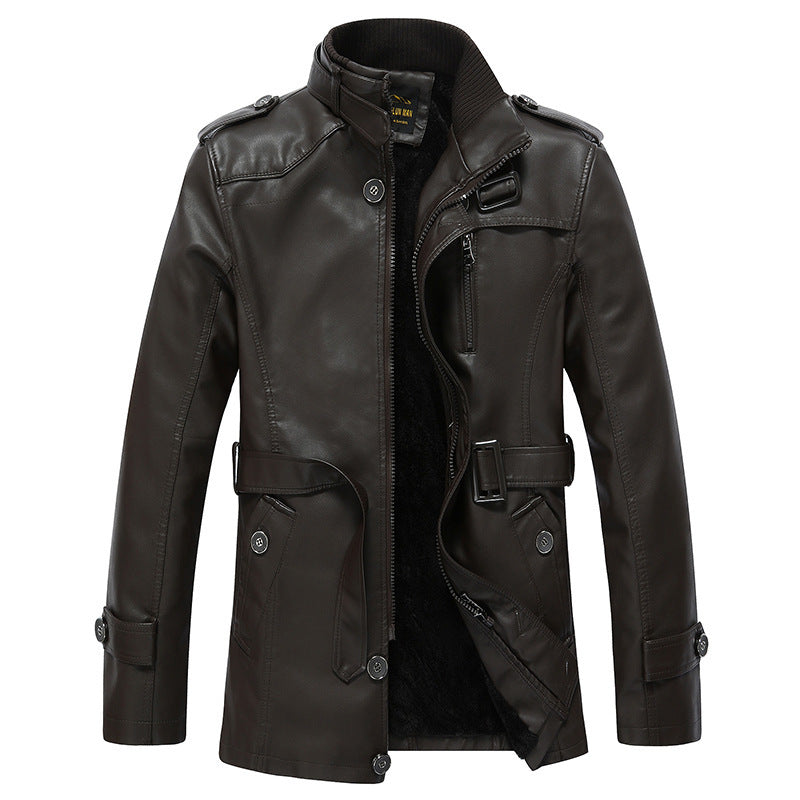 Herren Kunstlederjacke mit weichem Innenfutter Echoarchiv
