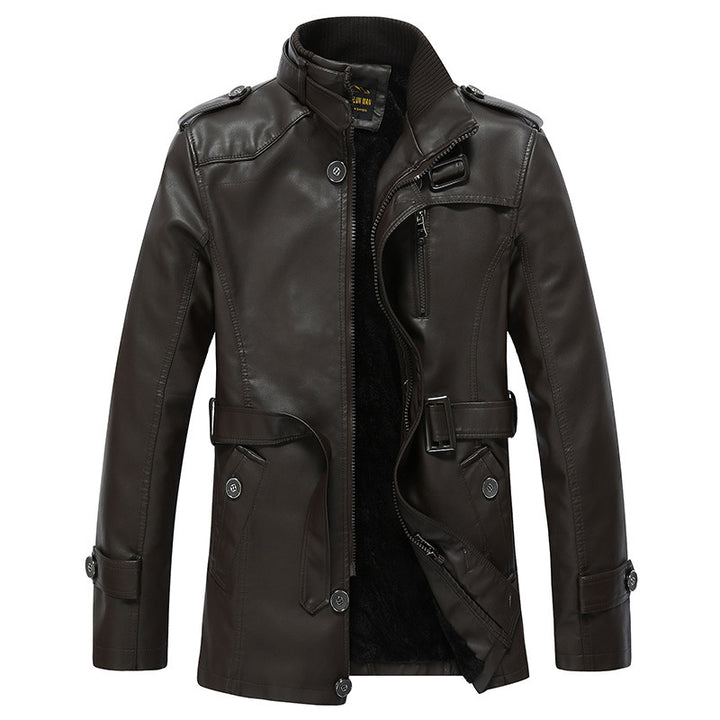 Herren Kunstlederjacke mit weichem Innenfutter Echoarchiv