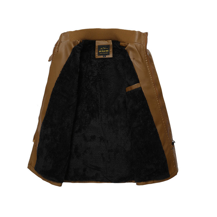 Herren Kunstlederjacke mit weichem Innenfutter Echoarchiv