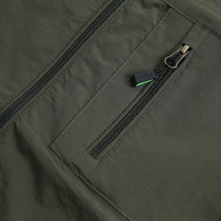Herren funktionale Outdoor-Jacke mit praktischen Reißverschlusstaschen und atmungsaktivem Gewebe Echoarchiv