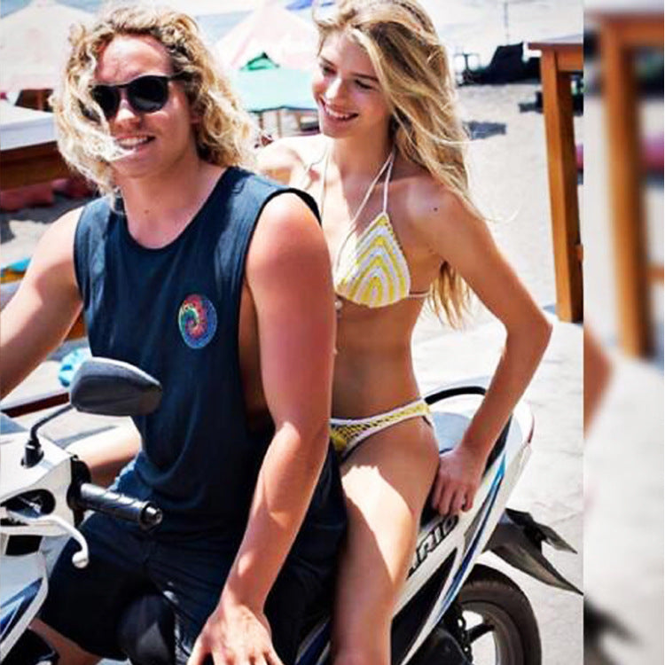 Damen Häkel-Bikini mit kontrastierendem Rand Echo Archiv