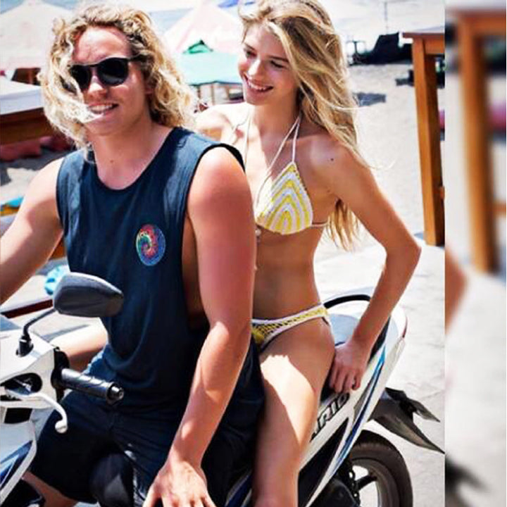 Damen Häkel-Bikini mit kontrastierendem Rand Echo Archiv