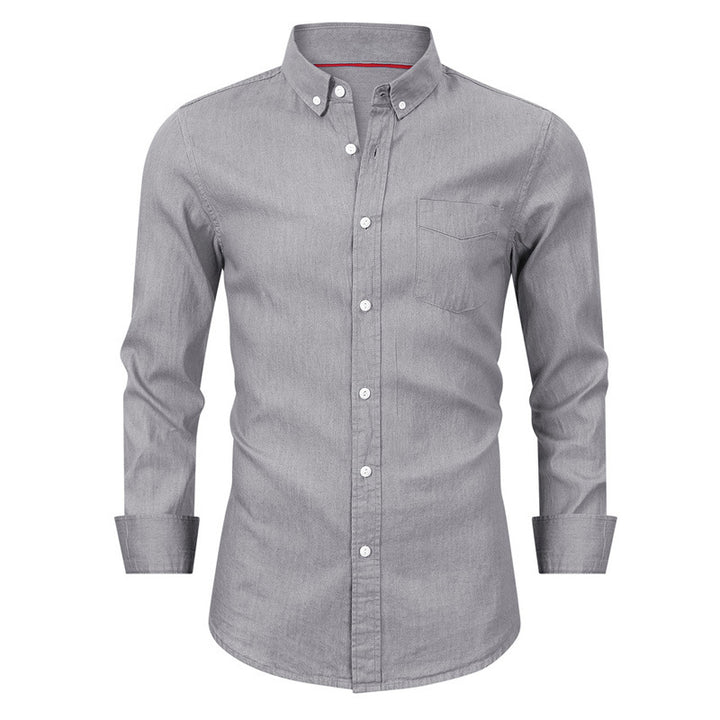 Herren Casual Jeanshemd Echoarchiv