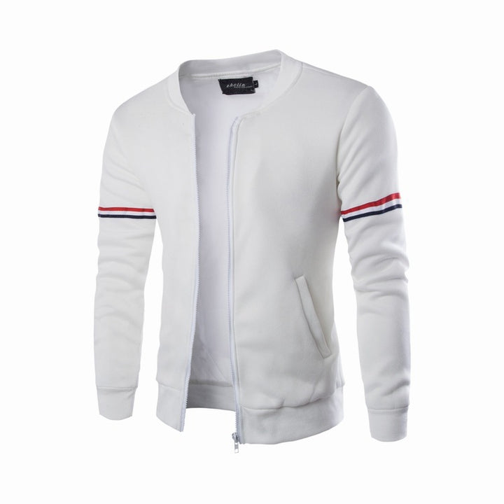 Herren Sportliche Kapuzenjacke mit kontrastierenden Streifen Echoarchiv