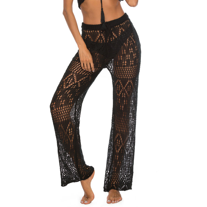 Damen Häkel-Strandhose mit weitem Schnitt und modernem Lochdesign Echo Archiv