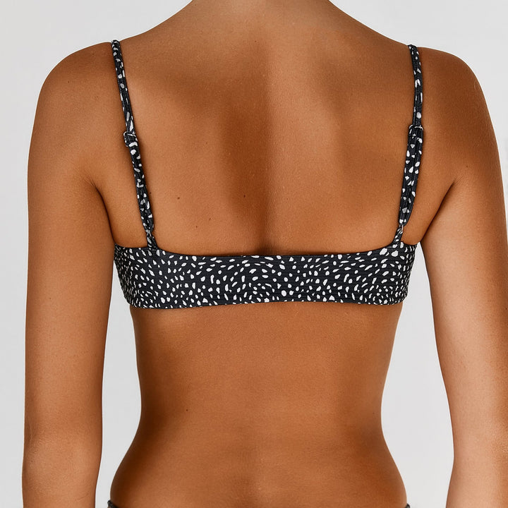 Damen Hoch geschnittener Bikini mit raffiniertem Rippendesign Echo Archiv