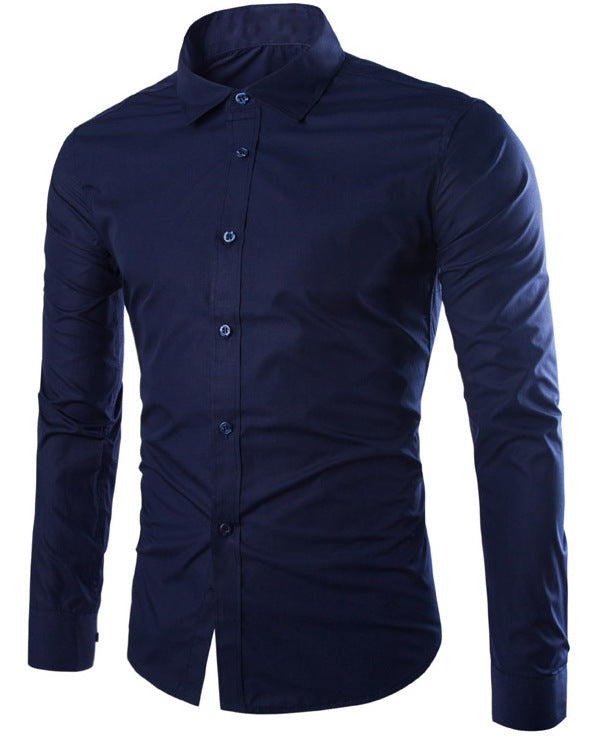 Herren nan tailliertes Business-Hemd mit Kentkragen, leichtem Stretch und schmaler Silhouette Echo Archiv