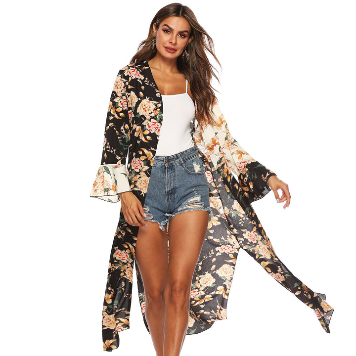 Damen floraler Kimono von Echo Archiv