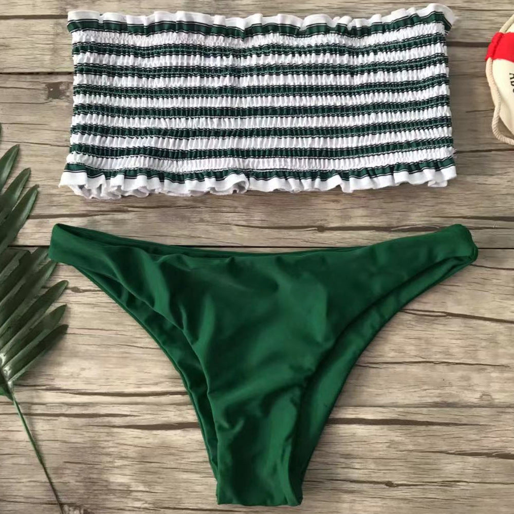 Damen Bandeau-Bikini-Set mit feinem Rüschen-Design Echo Archiv