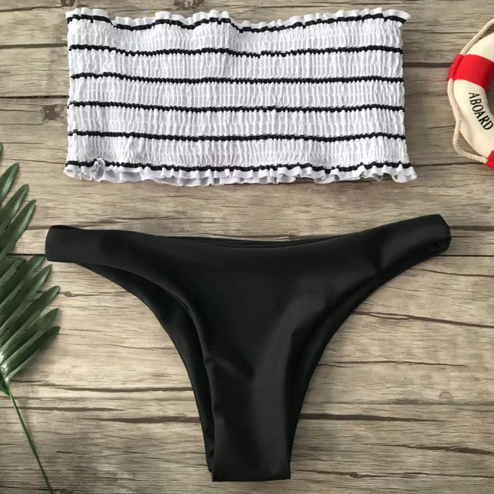 Damen Bandeau-Bikini-Set mit feinem Rüschen-Design Echo Archiv