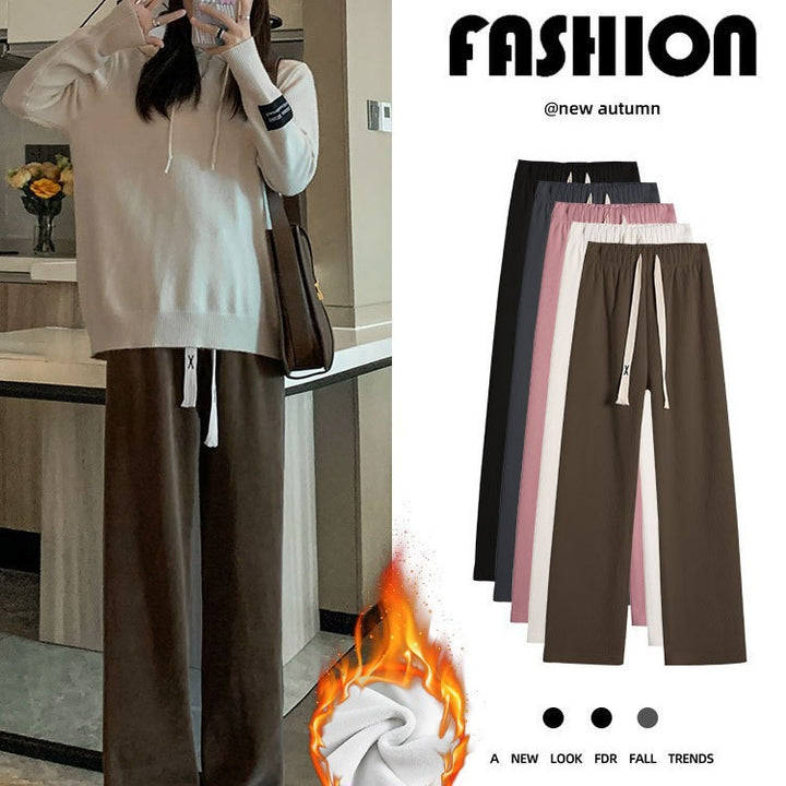 Weite Cordhose mit Kordelzug für Damen