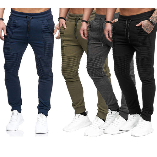 Herren sportliche Slim-Fit Jogginghose mit modischen Rippdetails Echoarchiv