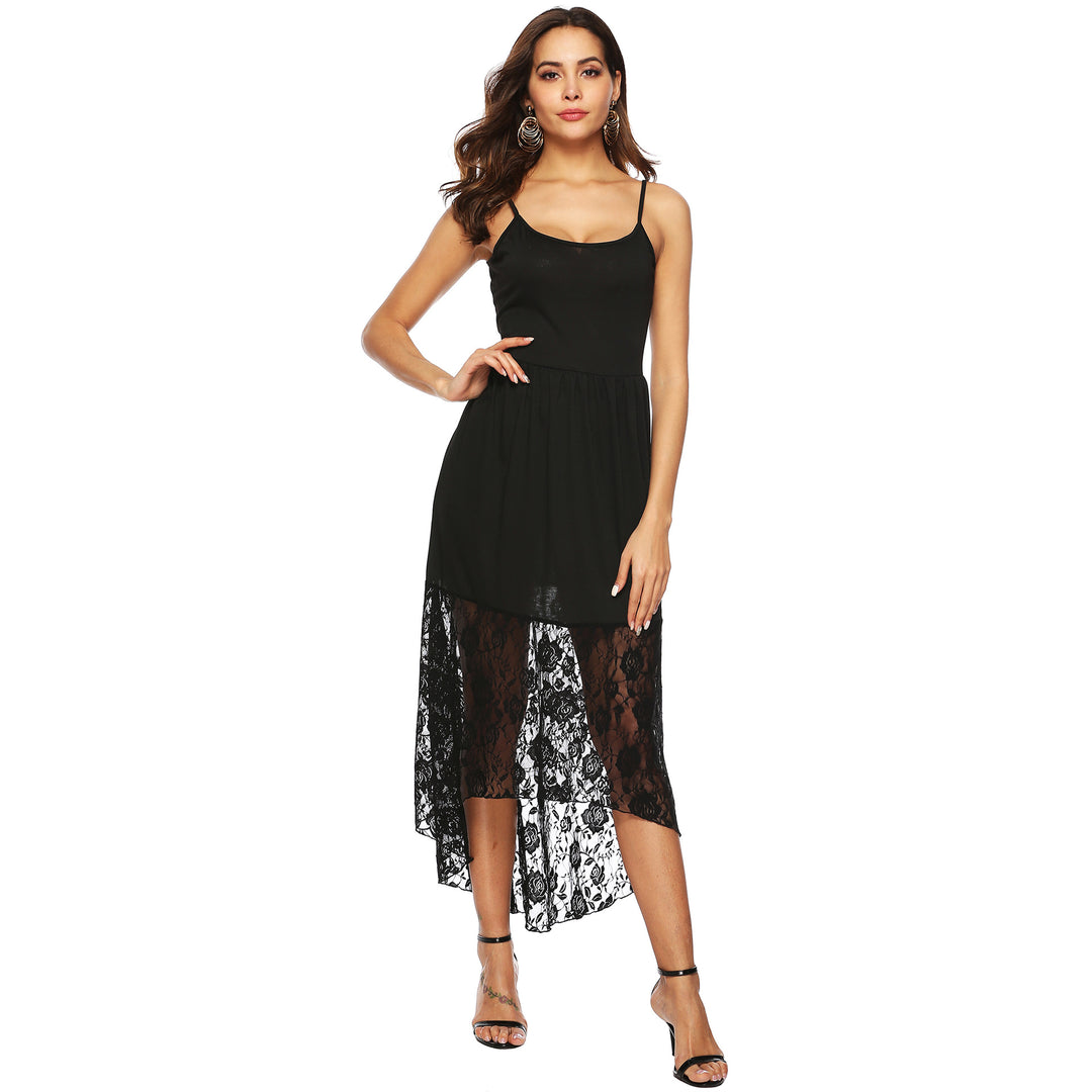 Damen Maxikleid mit romantischen Spitzenakzenten Echo Archiv