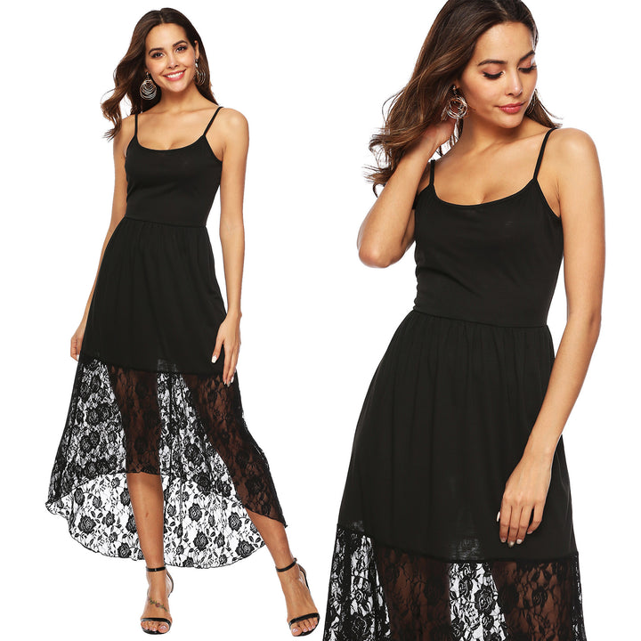 Damen Maxikleid mit romantischen Spitzenakzenten Echo Archiv