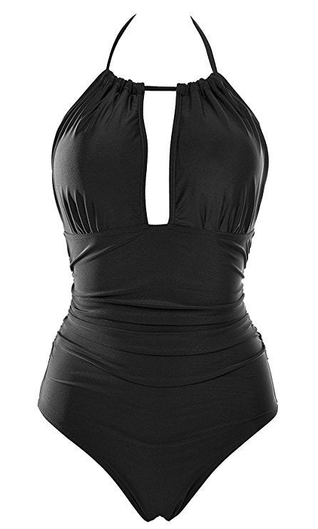 Damen Floral Badeanzug mit tiefem Ausschnitt Echo Archiv