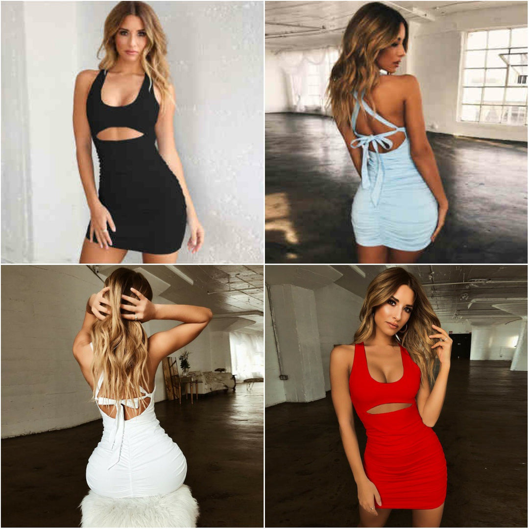 Damen figurbetontes Minikleid mit Ausschnitt Echo Archiv