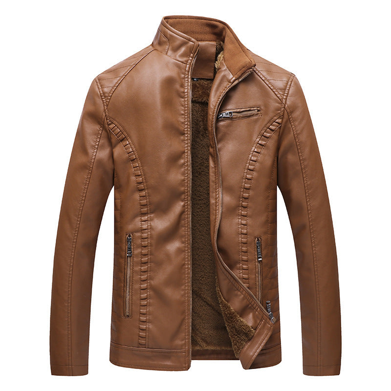 Herren Kunstlederjacke mit weichem Innenfutter Echo Archiv
