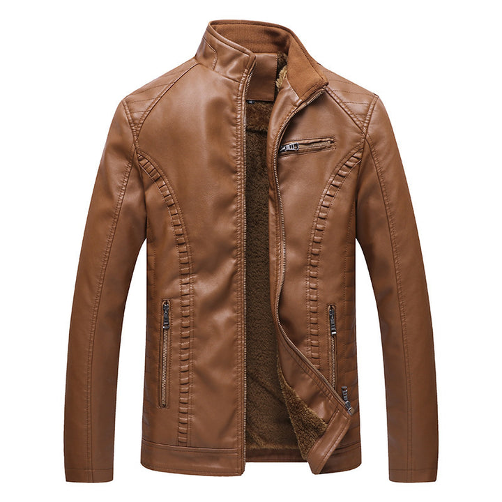 Herren Kunstlederjacke mit weichem Innenfutter Echo Archiv
