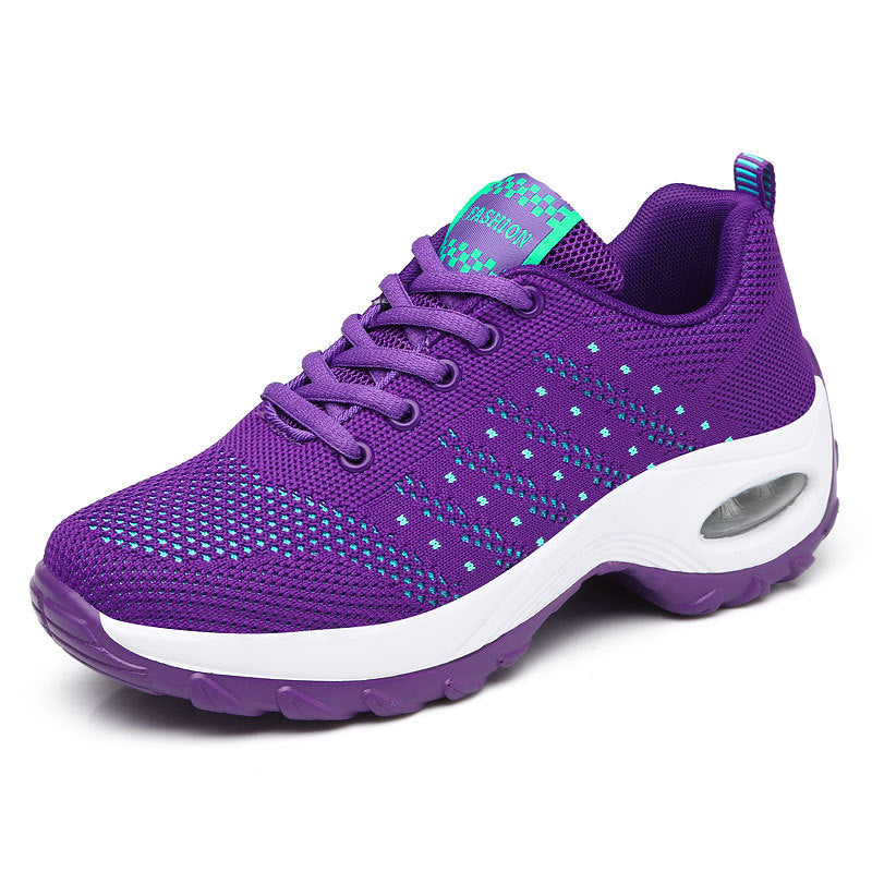 Damen nan leichter Mesh-Komfort-Sneaker mit integrierter Luftfederung, gepolsterter Fersenmanschette und federnder Wellenlaufsohle Echo Archiv