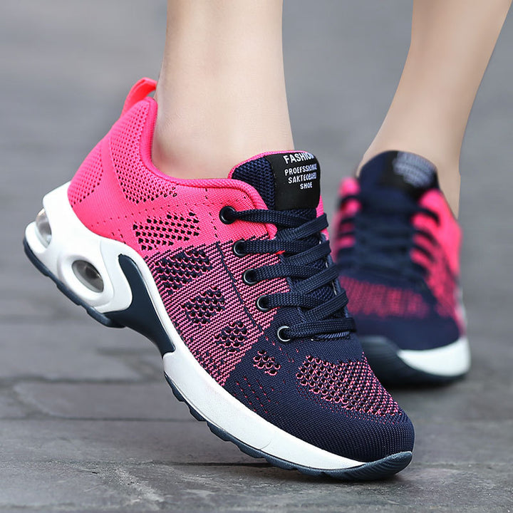 Damen nan atmungsaktiver Strick-Sneaker mit Dämpfungskapsel, stoßabsorbierender Zwischensohle und flexibler Laufsohle Echo Archiv