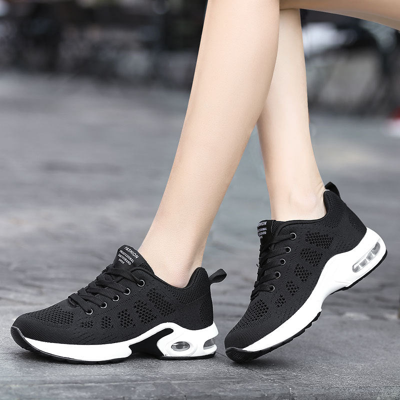 Damen nan atmungsaktiver Strick-Sneaker mit Dämpfungskapsel, stoßabsorbierender Zwischensohle und flexibler Laufsohle Echo Archiv
