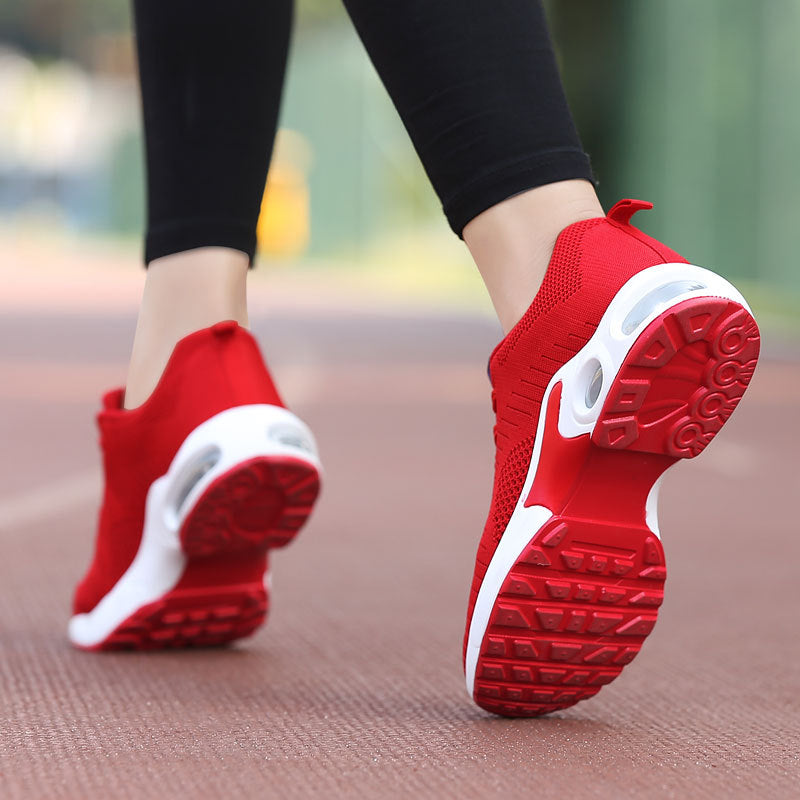Damen nan leichte Strick-Fitnesssneaker mit sichtbarer Luftkammer-Dämpfung und viskoelastischer Innensohle Echo Archiv