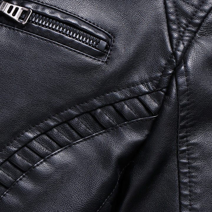 Herren Kunstlederjacke mit weichem Innenfutter Echo Archiv