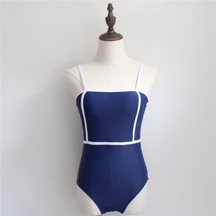 Damen Eleganter Hochgeschnittener Badeanzug Echo Archiv